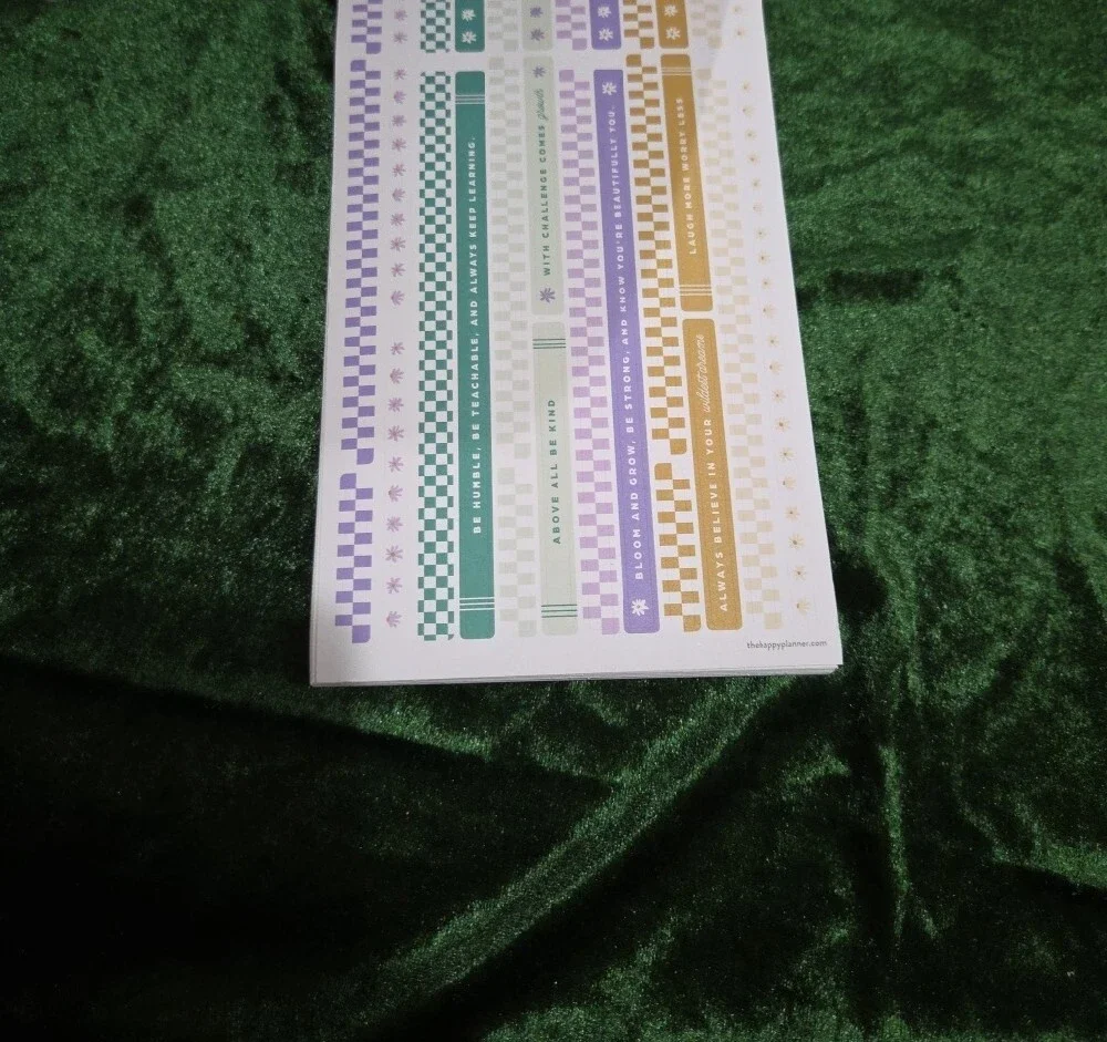 Brand New Happy Planner Classic Sticker Sheets - Pink, Purple & Teal Accents